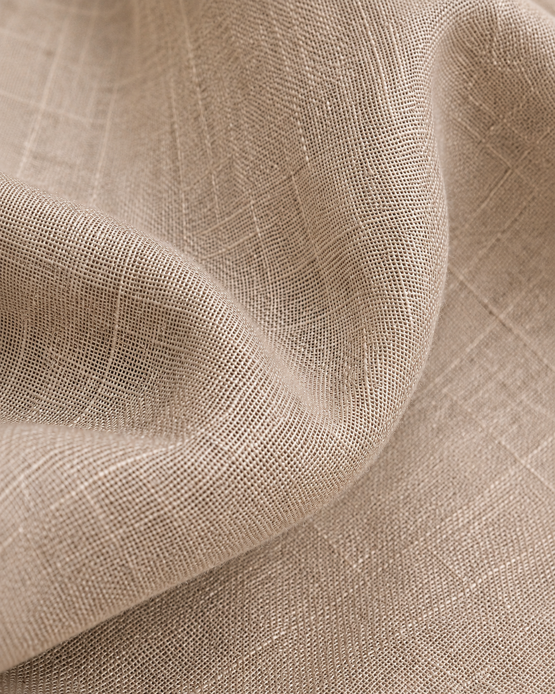 Stone Grey Back Embroidered Linen Shirt