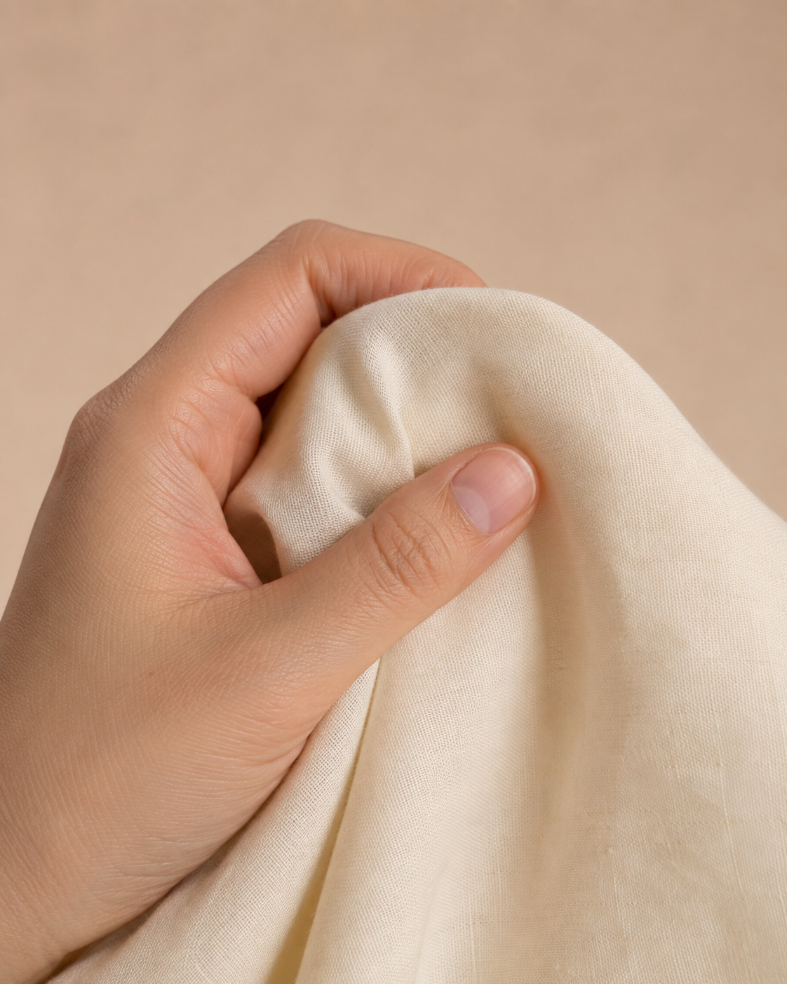 Natural fabric detail